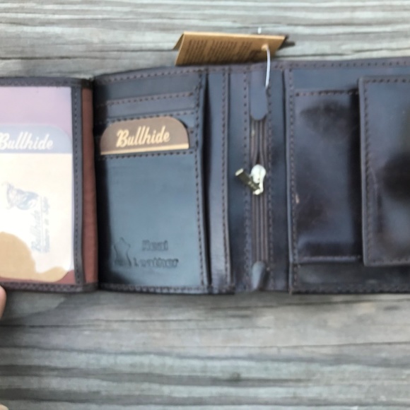 Men Wallet Brown Supreme Genuine Leather Bi Fold - Picture 7 of 8